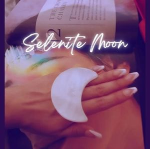 RAW Moon Shaped Selenite